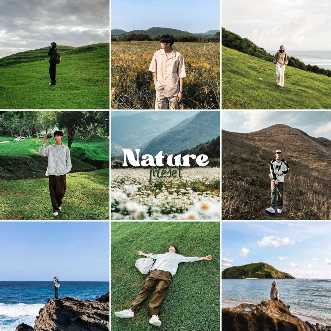 23 Nature Lightroom Presets Aesthetic Filters for Outdoor Photography