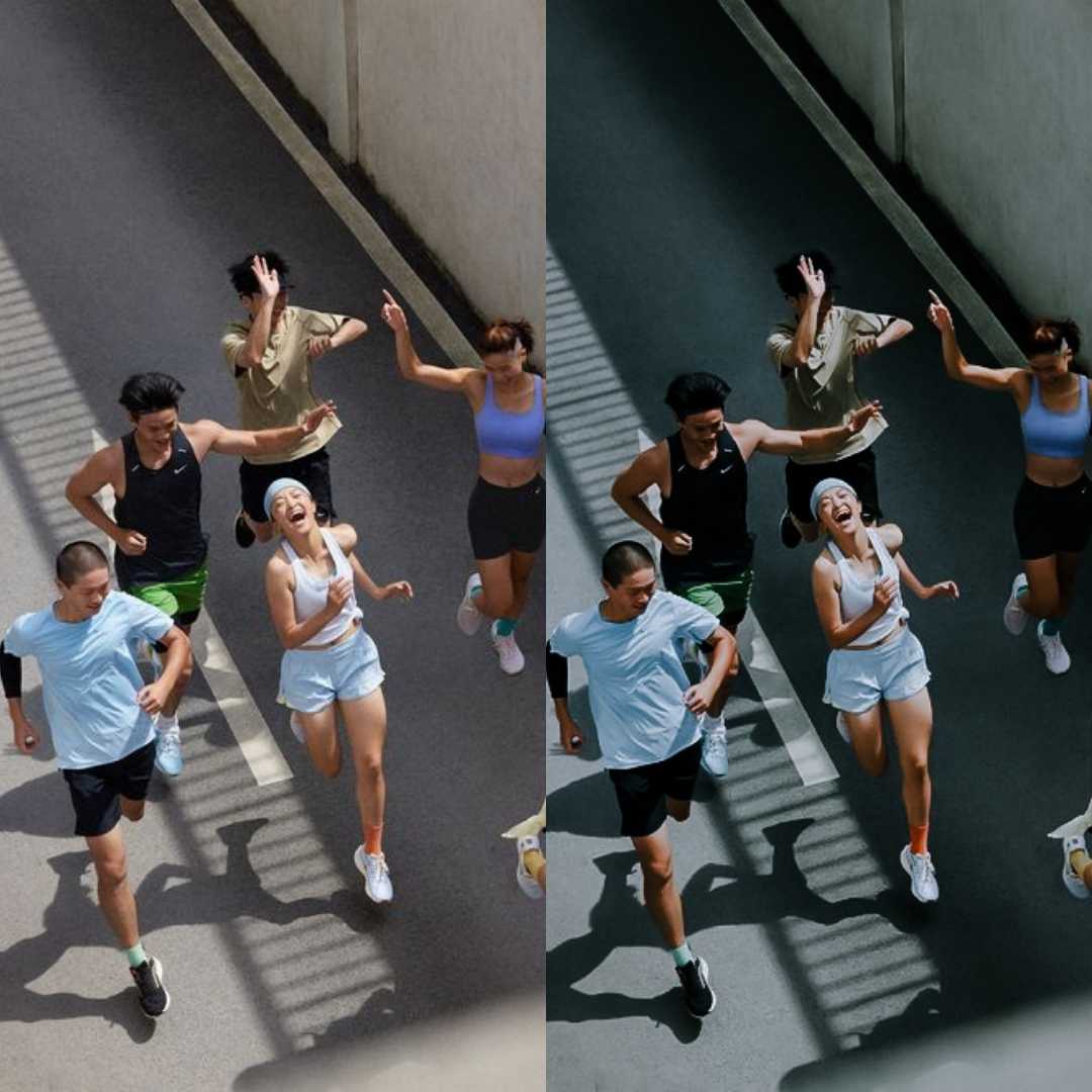 Before After Edit Running Lightroom Presets – Sporty, Action & Outdoor Photo Edits