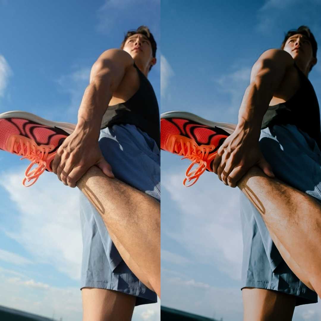 Before After Edit Running Lightroom Presets – Sporty, Action & Outdoor Photo Edits