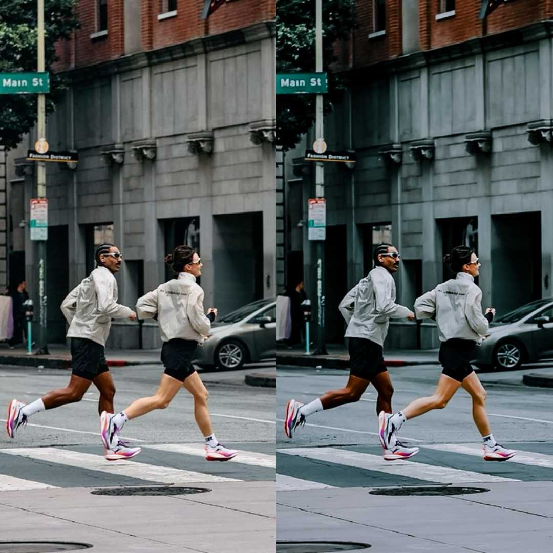 Before After Edit Running Lightroom Presets – Sporty, Action & Outdoor Photo Edits