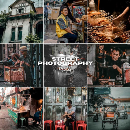 Street portrait with cinematic Lightroom color grading