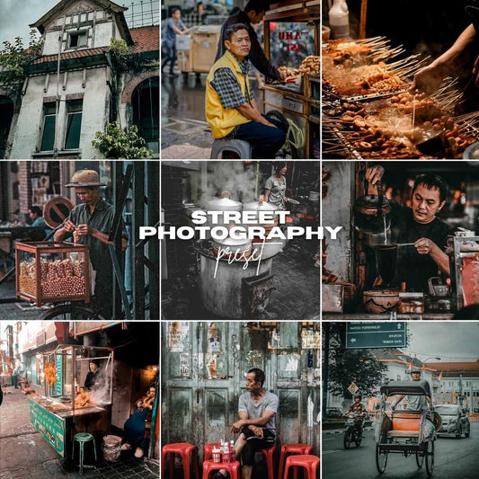 Street portrait with cinematic Lightroom color grading
