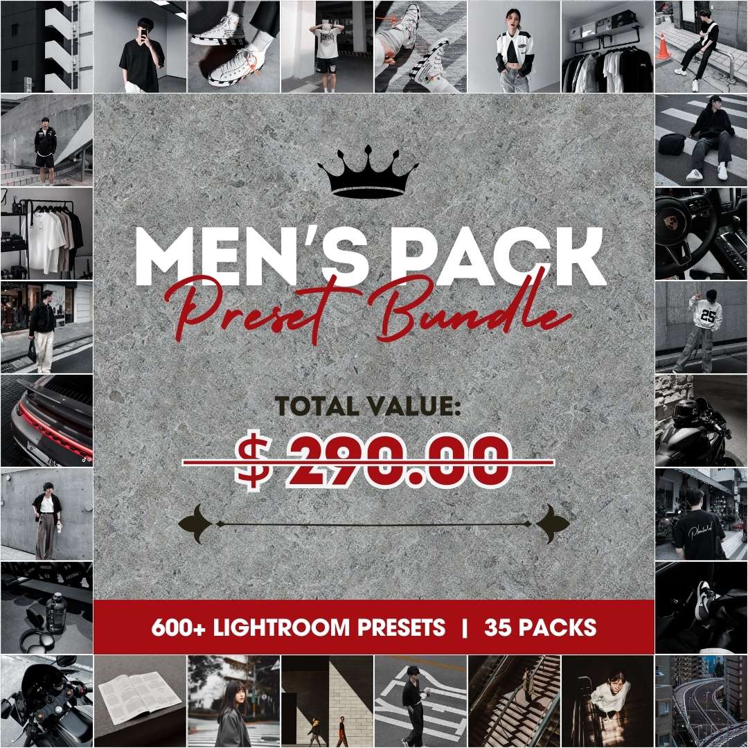 MEN'S PACK PRESETS BUNDLE 35 COLLECTIONS [600+ PRESETS]