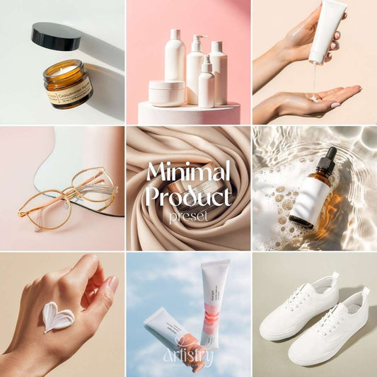 Minimal Product Lightroom Presets | Clean & Aesthetic Filters