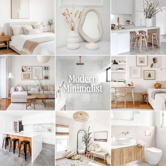 Modern Minimalist Lightroom Presets | Clean Aesthetic Filters