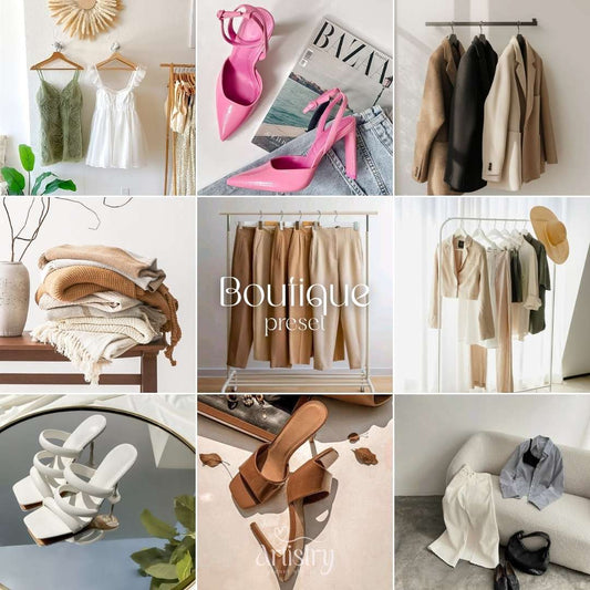 Boutique Lightroom Presets – Fashion Business Owner Aesthetic