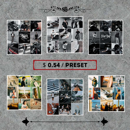 MEN'S PACK PRESETS BUNDLE 35 COLLECTIONS [600+ PRESETS]