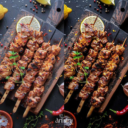 Smoky Grill Lightroom Preset | Moody Food & F&B Photography