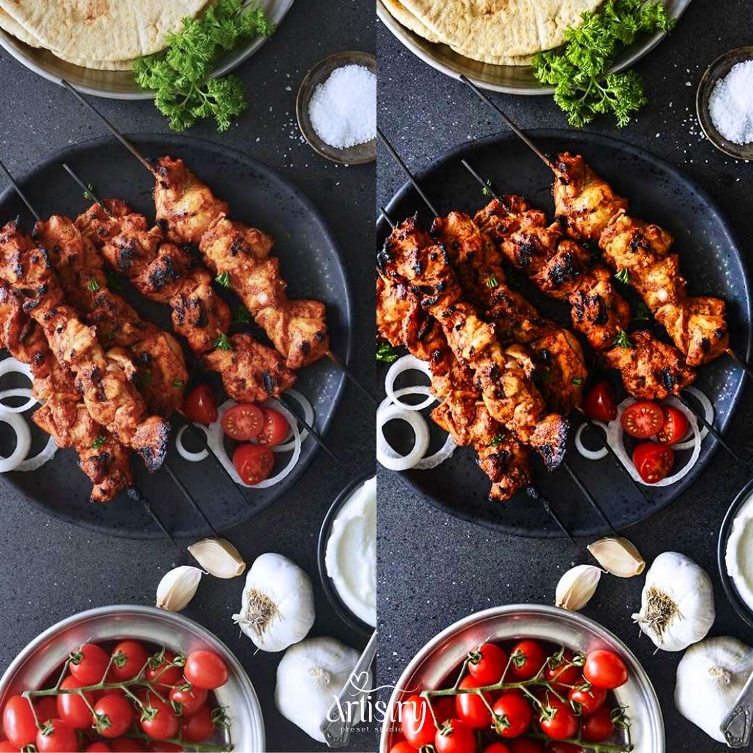 Smoky Grill Lightroom Preset | Moody Food & F&B Photography