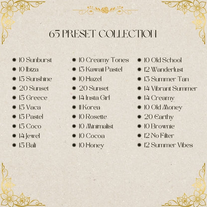 ALL - IN - ONE PRESETS BUNDLE 65 COLLECTIONS [800+ PRESETS] - ArtistryTone